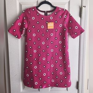 Gymboree NWT Girls Tails Of The City Quilted Flowers Dress Magenta Pink Size 12